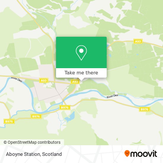 Aboyne Station map