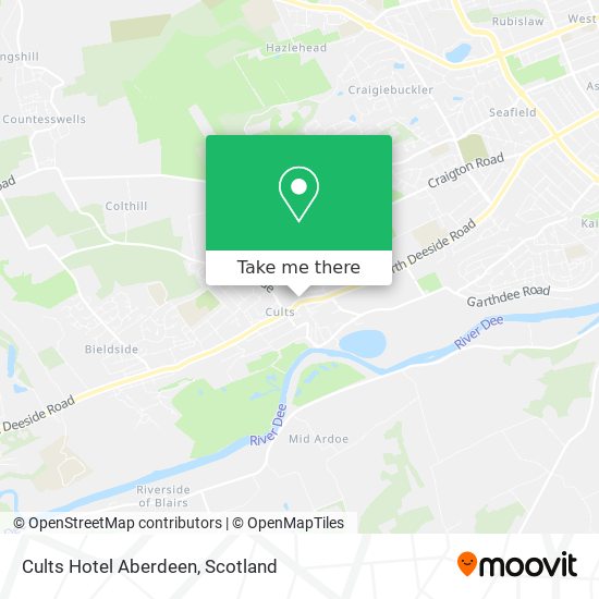 Cults Hotel Aberdeen map