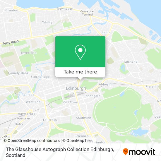 The Glasshouse Autograph Collection Edinburgh map