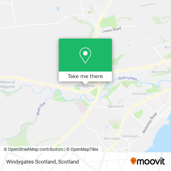 Windygates Scotland map