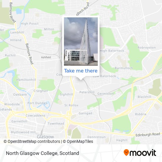 North Glasgow College map