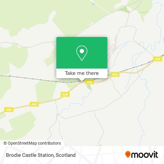 Brodie Castle Station map