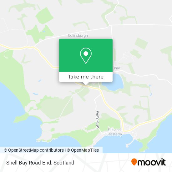 Shell Bay Road End map
