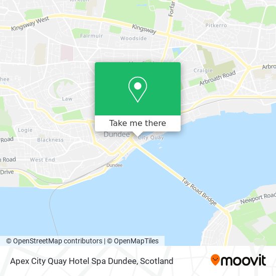 Apex City Quay Hotel Spa Dundee map