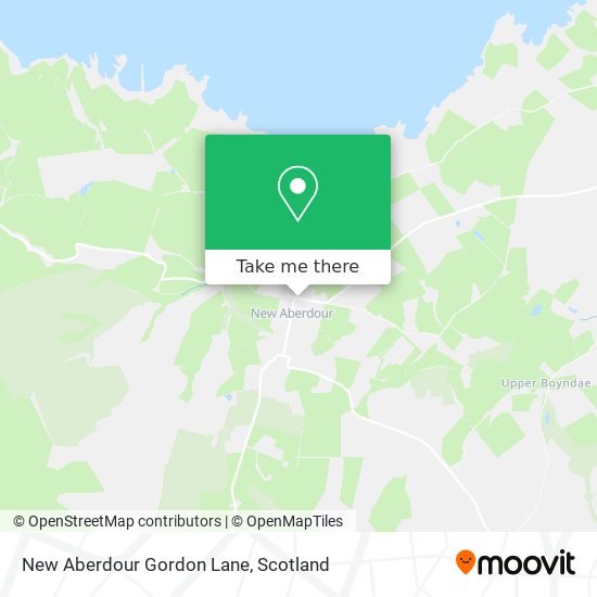 New Aberdour Gordon Lane map