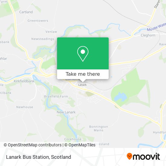 Lanark Bus Station map