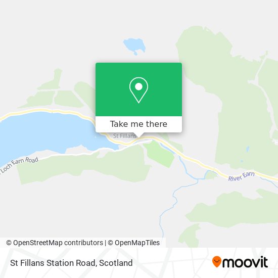 St Fillans Station Road map