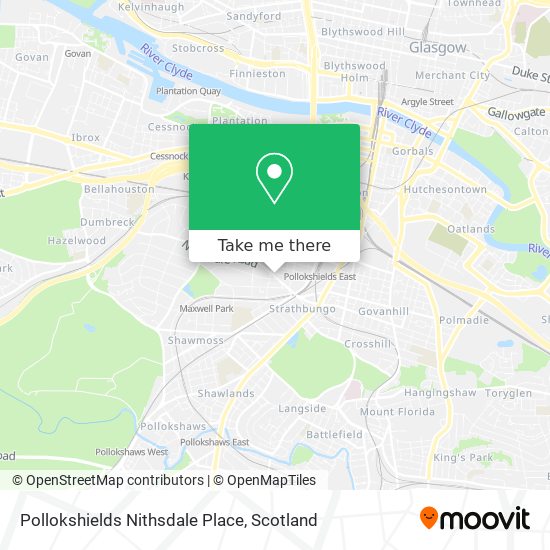 Pollokshields Nithsdale Place map