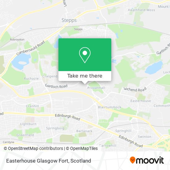 Easterhouse Glasgow Fort map