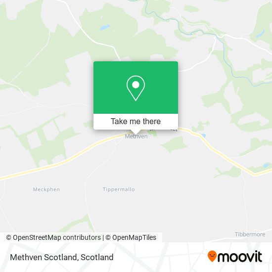 Methven Scotland map