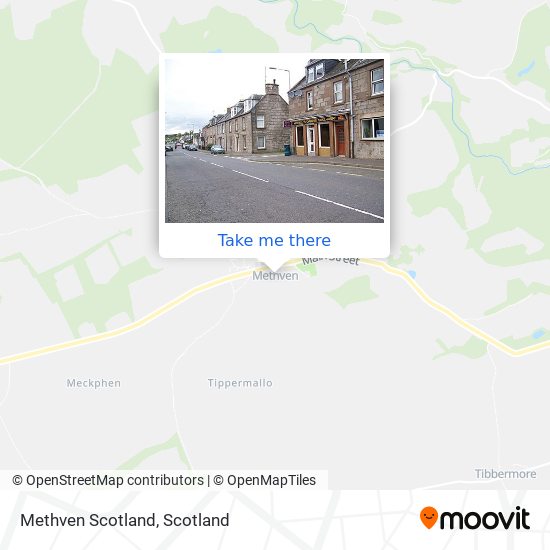 Methven Scotland map