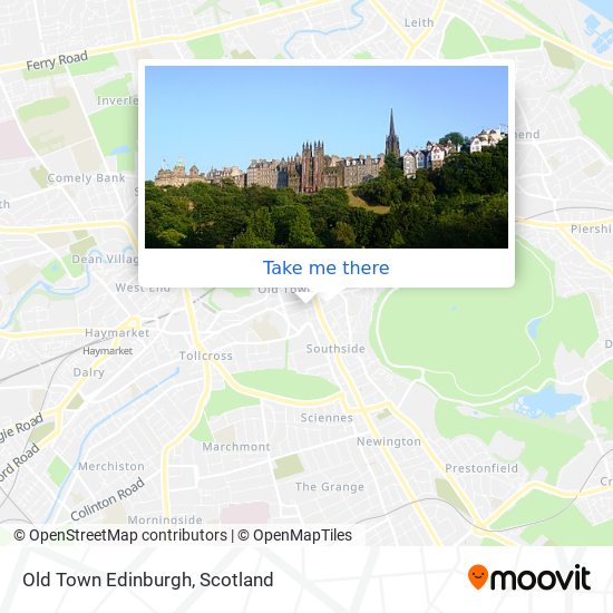 Old Town Edinburgh map