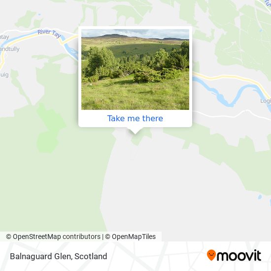 Balnaguard Glen map