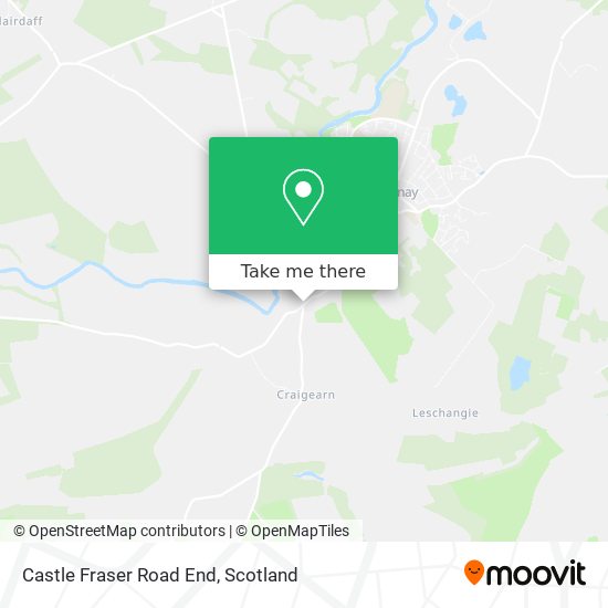 Castle Fraser Road End map