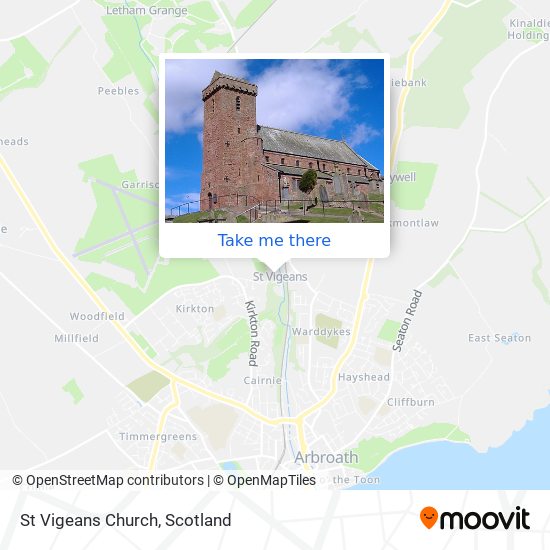 St Vigeans Church map