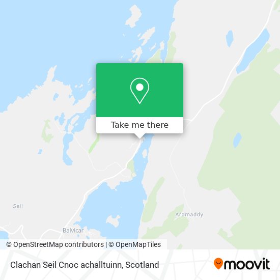 Clachan Seil Cnoc achalltuinn map