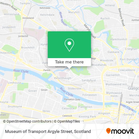 Museum of Transport Argyle Street map