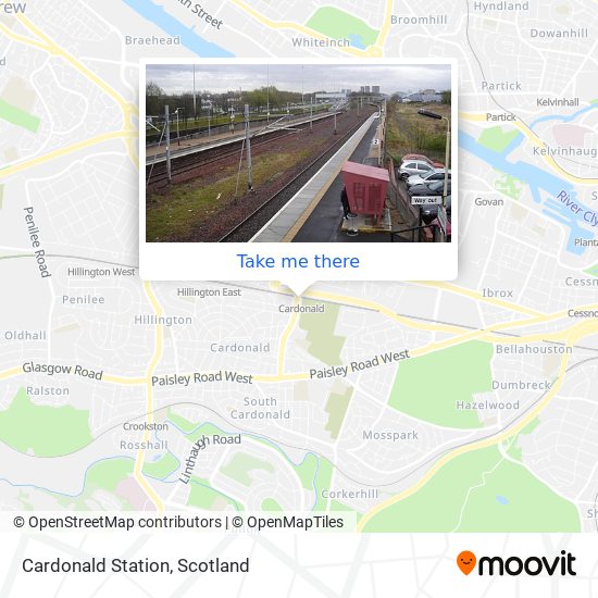 Cardonald Station map