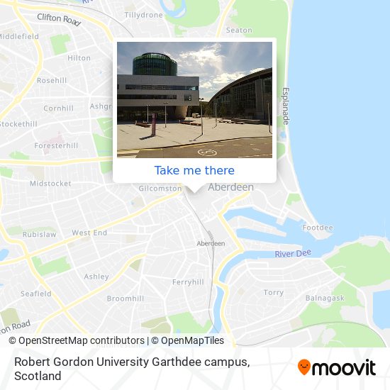 Robert Gordon University Garthdee campus map