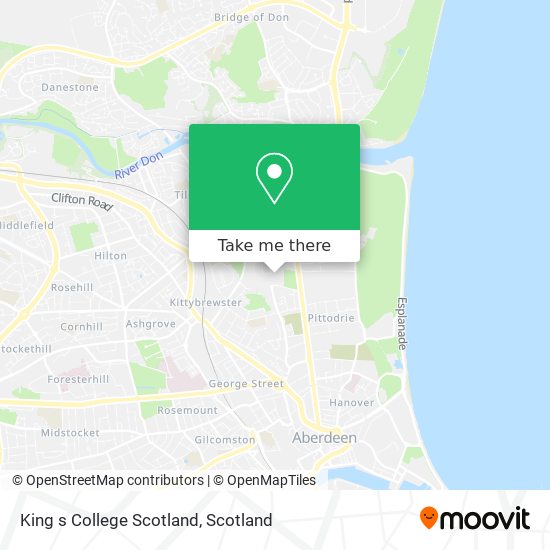 King s College Scotland map