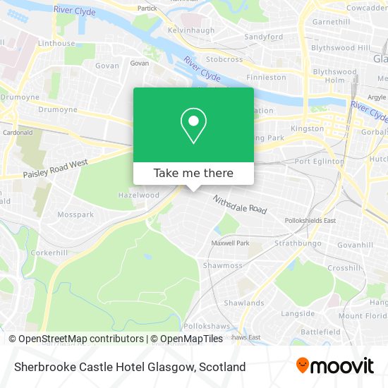 Sherbrooke Castle Hotel Glasgow map