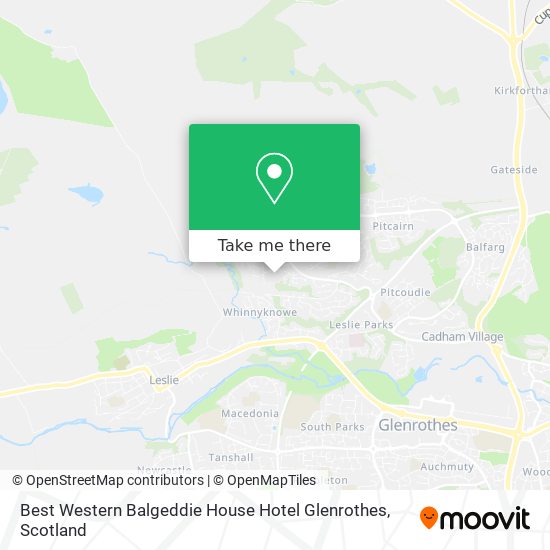 Best Western Balgeddie House Hotel Glenrothes map