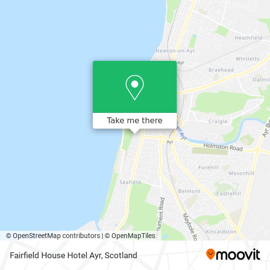 Fairfield House Hotel Ayr map