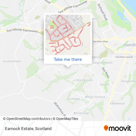 Earnock Estate map