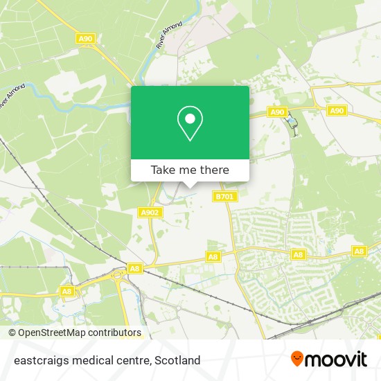 eastcraigs medical centre map