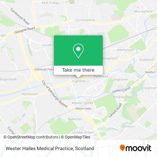 Wester Hailes Medical Practice map