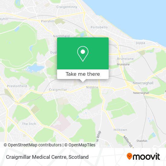 Craigmillar Medical Centre map