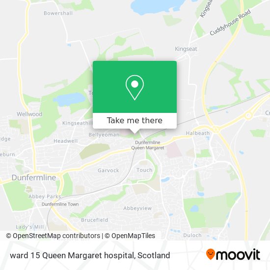 ward 15 Queen Margaret hospital map