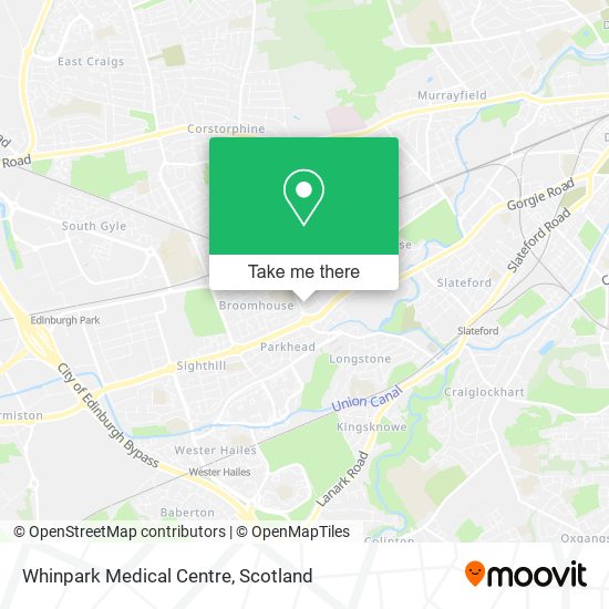 Whinpark Medical Centre map