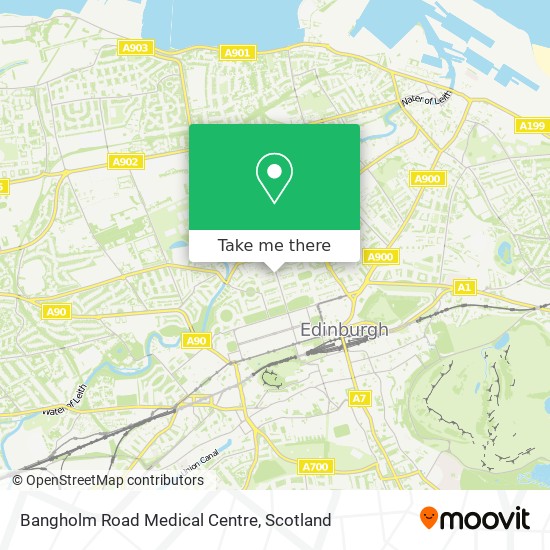Bangholm Road Medical Centre map