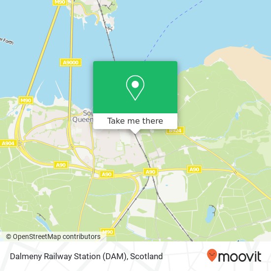 Dalmeny Railway Station (DAM) map