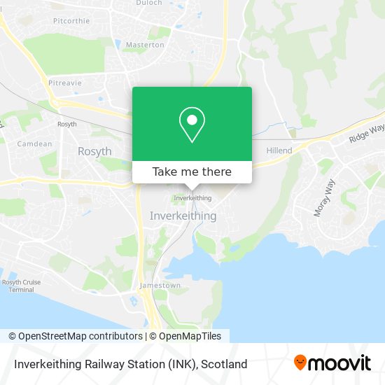 Inverkeithing Railway Station (INK) map