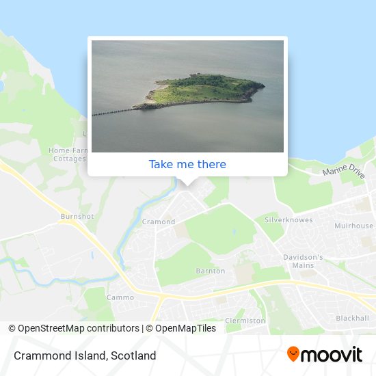 Crammond Island map