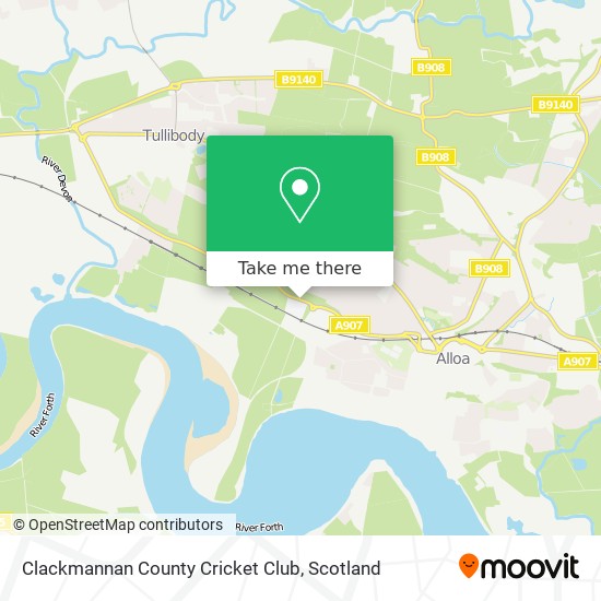 Clackmannan County Cricket Club map