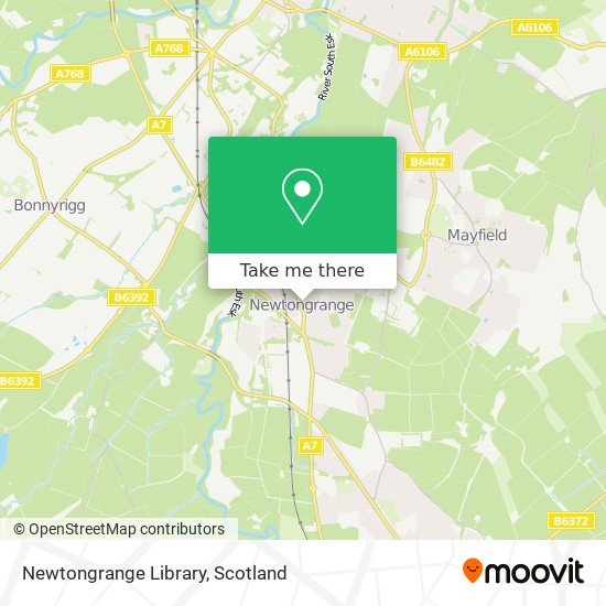 Newtongrange Library map