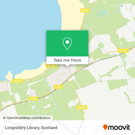 Longniddry Library map