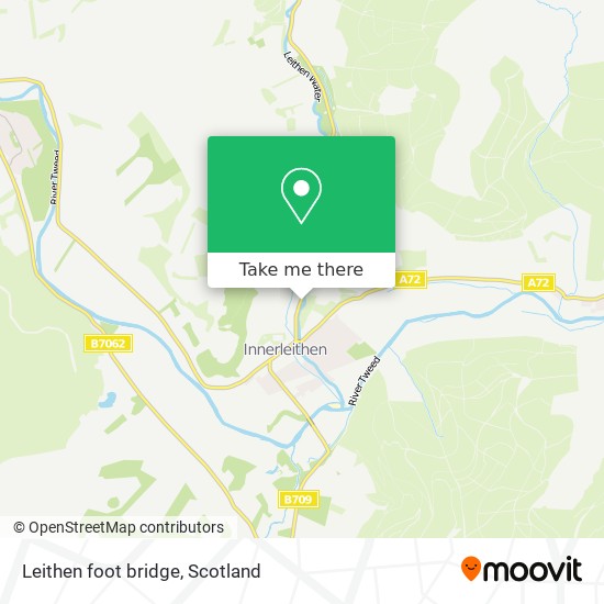 Leithen foot bridge map