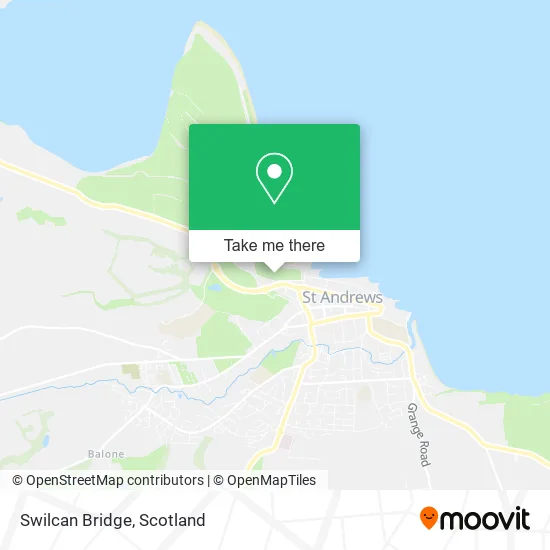 Swilcan Bridge map