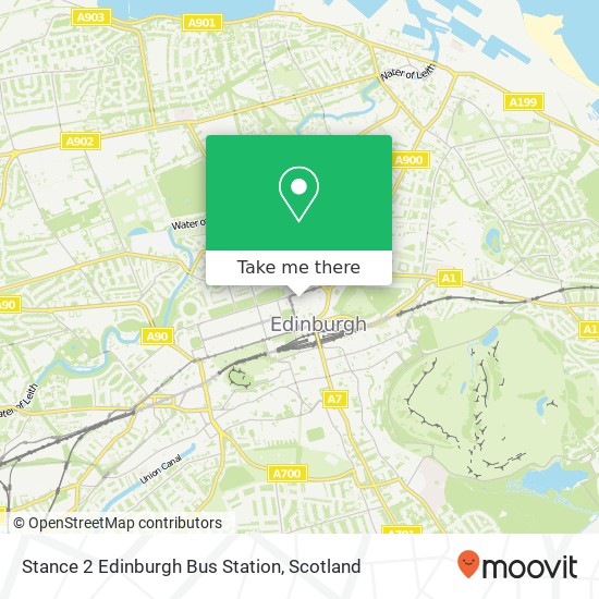 Stance 2 Edinburgh Bus Station map