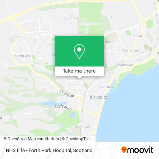 NHS Fife - Forth Park Hospital map