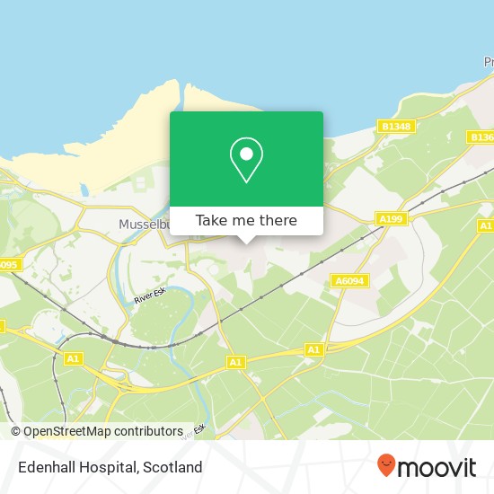 Edenhall Hospital map