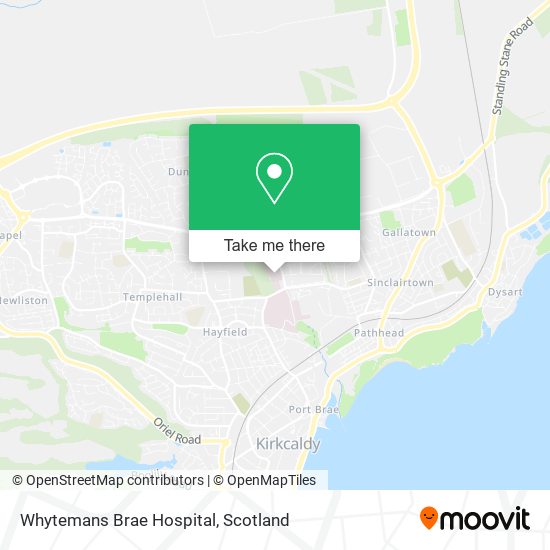 Whytemans Brae Hospital map