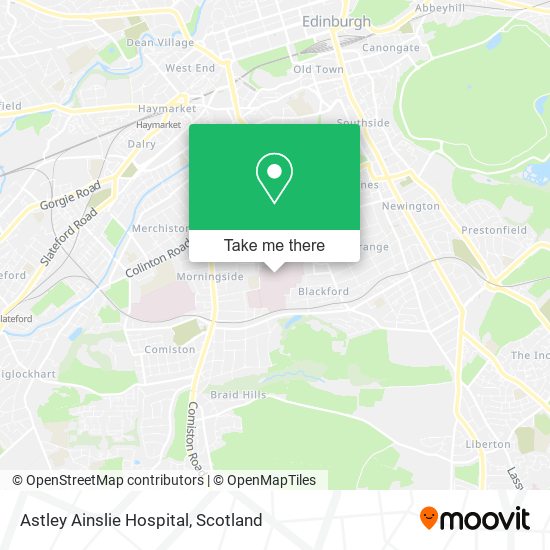 Astley Ainslie Hospital map