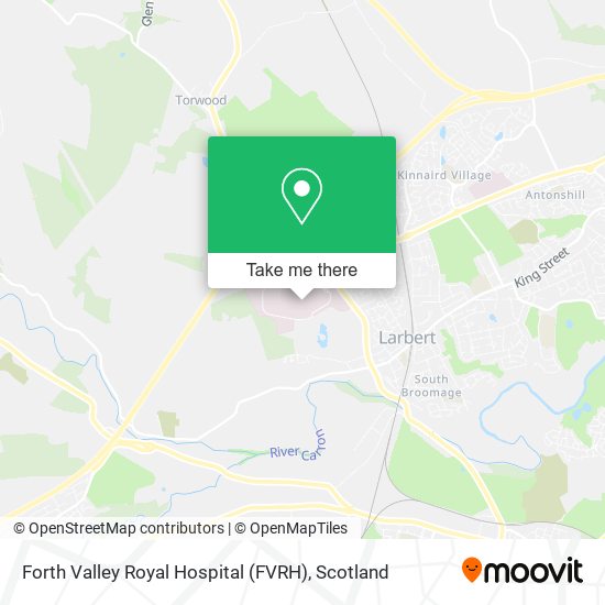 Forth Valley Royal Hospital (FVRH) map