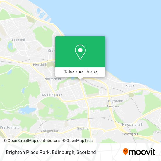 Brighton Place Park, Edinburgh map