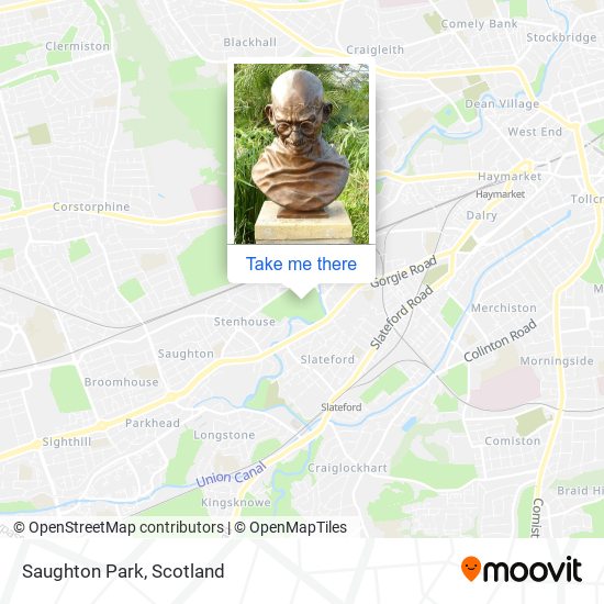Saughton Park map
